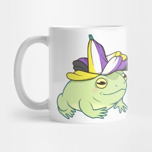 Nonbinary Pride Flower Frog Mug